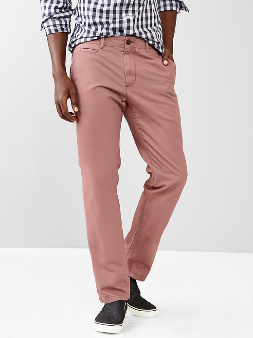 Image number 1 showing, Lived-in slim khaki
