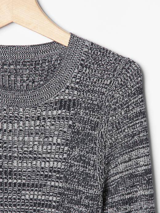 Image number 7 showing, Marled ribbed sweater midi dress