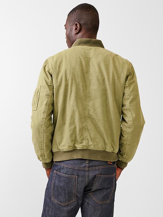 Image number 2 showing, Vintage canvas bomber jacket