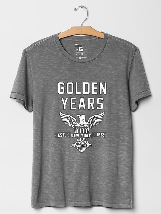 2 of 8 showing, with the color shark fin of product Golden years t-shirt