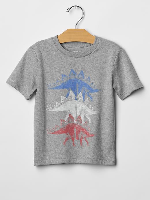 1 of 8 showing, with the color grey heather of product Graphic tee