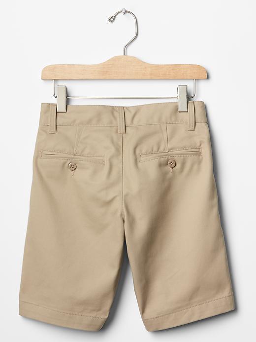 2 of 8 showing, with the color khaki of product GapShield pleated shorts