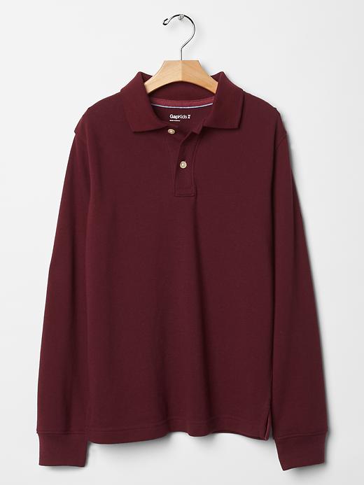 1 of 8 showing, with the color red of product Pique polo