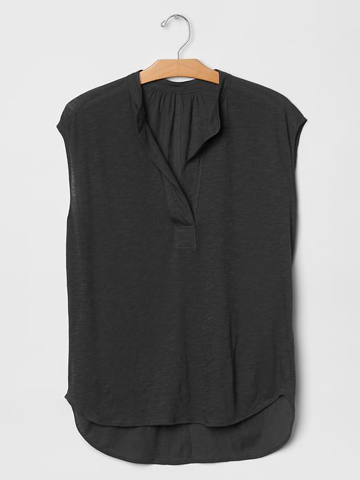 View large product image 2 of 2. Split-neck top