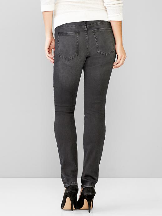 2 of 8 showing, with the color black stonewash of product 1969 inset panel resolution slim straight jeans
