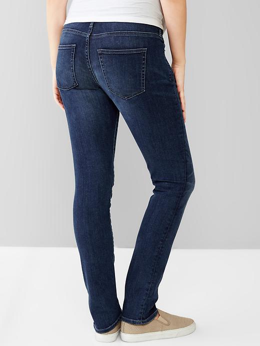 2 of 8 showing, with the color dark indigo of product 1969 full panel resolution slim straight jeans