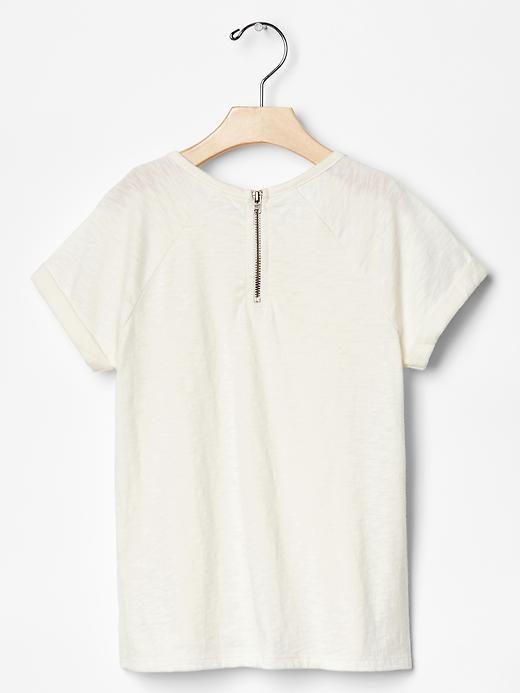2 of 8 showing, with the color chalk of product Swiss dot raglan top