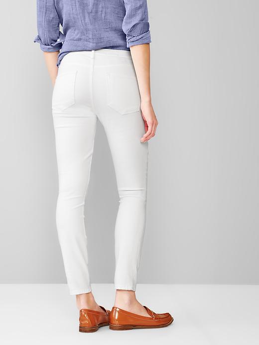 2 of 8 showing, with the color white of product 1969 resolution true skinny skimmer jeans