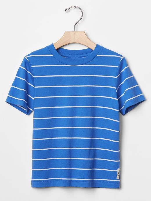 1 of 8 showing, with the color regal blue of product Stripe tee