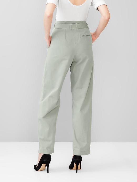 Image number 2 showing, Paperbag-waist pants