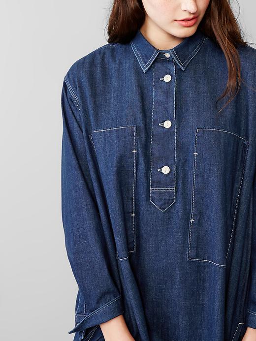 gap denim popover dress UltraSoft Denim Mini Dress