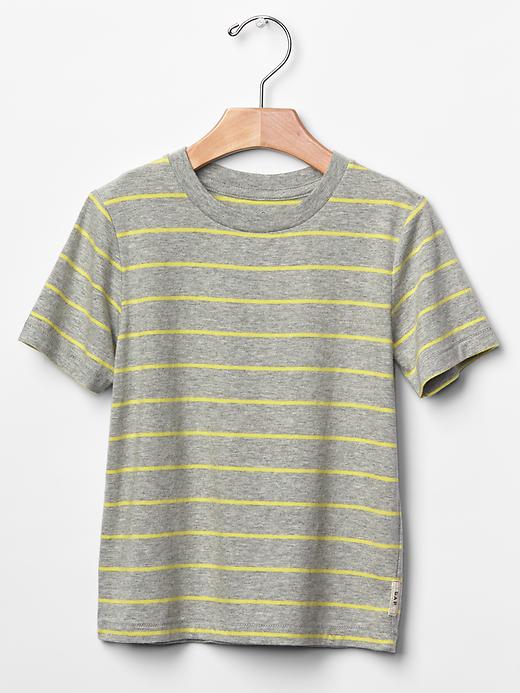 1 of 8 showing, with the color grey heather of product Stripe tee