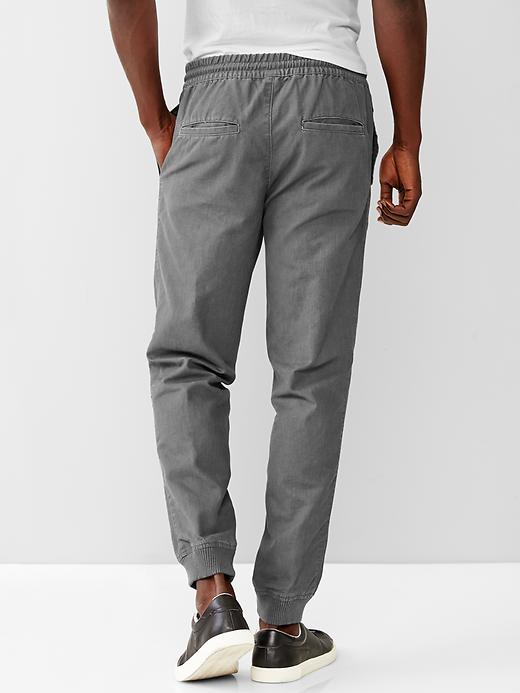 2 of 8 showing, with the color medium grey of product Canvas joggers