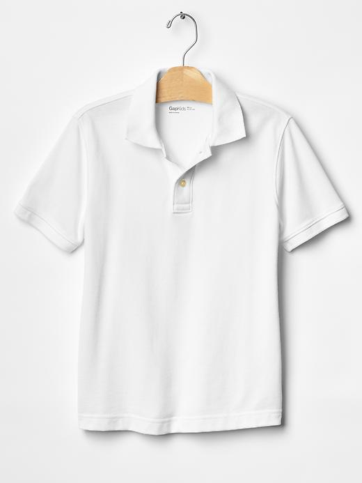 1 of 8 showing, with the color white of product Pique polo
