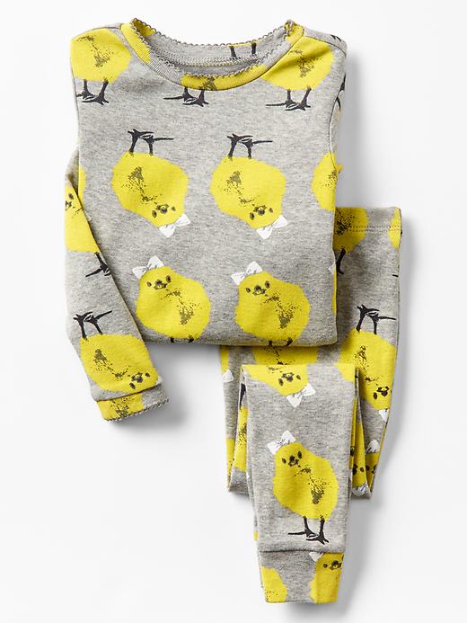 1 of 8 showing, with the color gray of product Bow chick sleep set