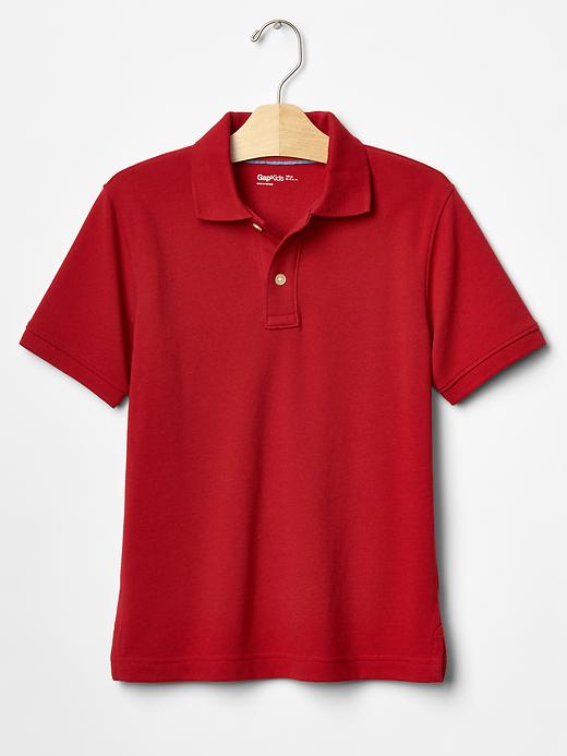1 of 8 showing, with the color ruby red of product Pique polo