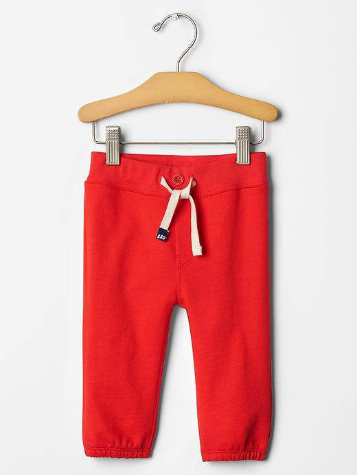 1 of 8 showing, with the color poster red of product Knit pants