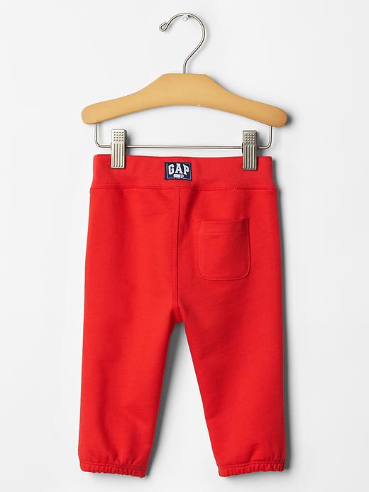 2 of 8 showing, with the color poster red of product Knit pants