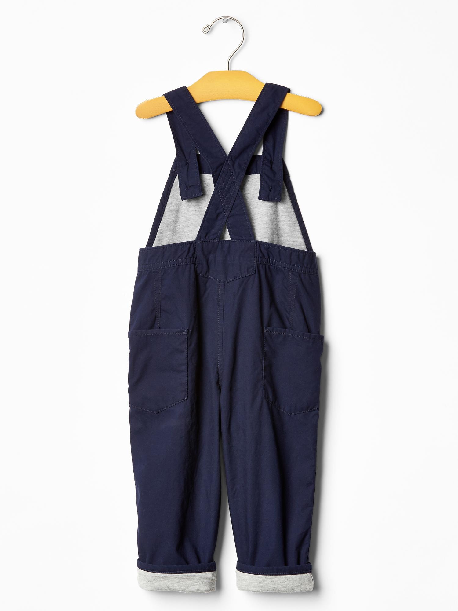 Jerseylined overalls Gap