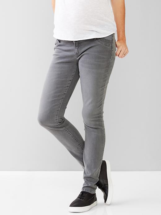 1 of 8 showing, with the color cement grey of product 1969 inset panel resolution true skinny jeans