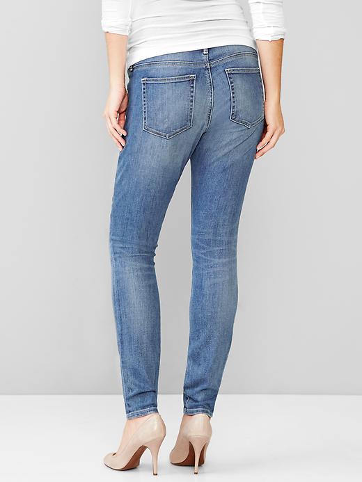 2 of 8 showing, with the color vintage mid of product 1969 demi panel resolution true skinny jeans