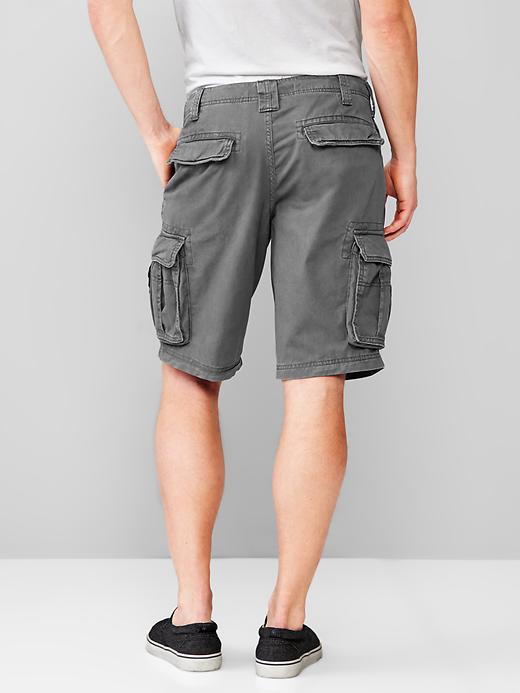2 of 8 showing, with the color gray of product Basic cargo shorts (11")