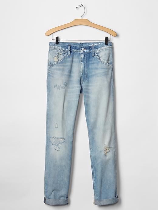 Image number 7 showing, 1969 destructed authentic boyfriend jeans