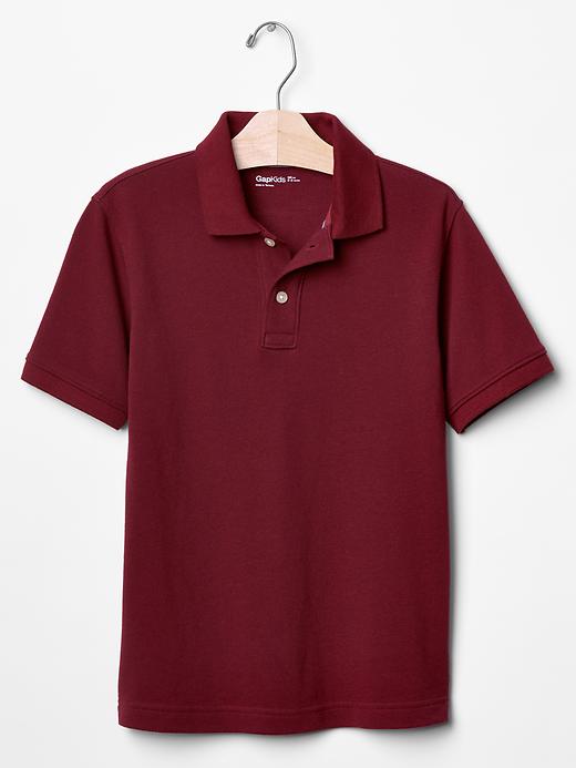 1 of 8 showing, with the color red of product Pique polo