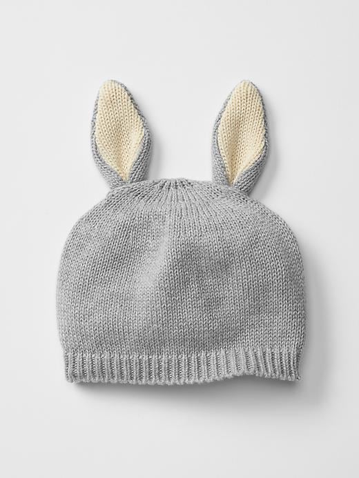 1 of 8 showing, with the color gray of product Bunny beanie