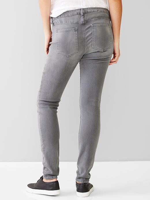 2 of 8 showing, with the color cement grey of product 1969 inset panel resolution true skinny jeans