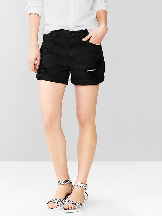 Image number 1 showing, 1969 Boyfriend Denim Shorts