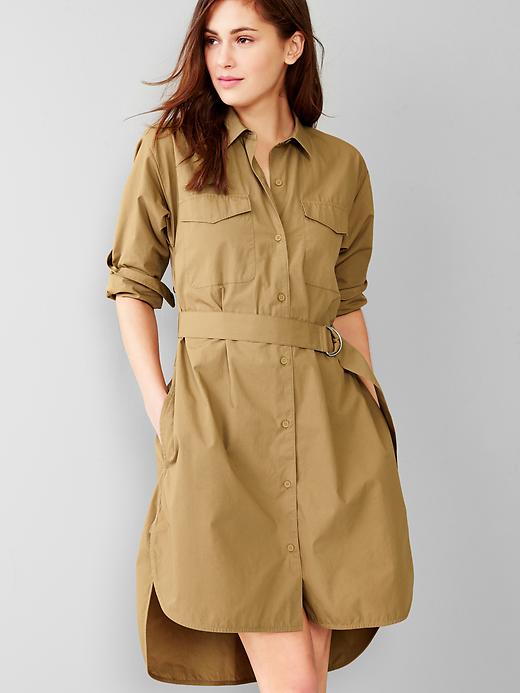 Image number 3 showing, Belted shirtdress