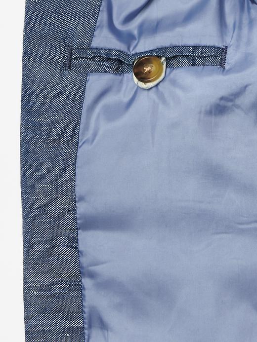 2 of 8 showing, with the color indigo chambray of product Chambray blazer