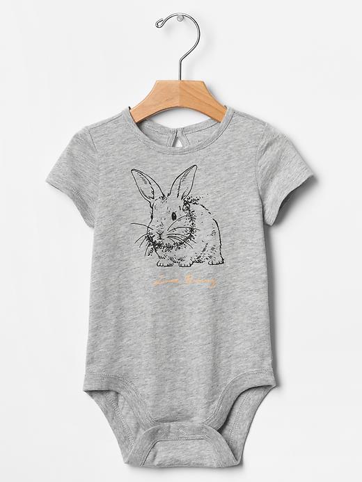 1 of 8 showing, with the color heather grey of product Graphic keyhole bodysuit