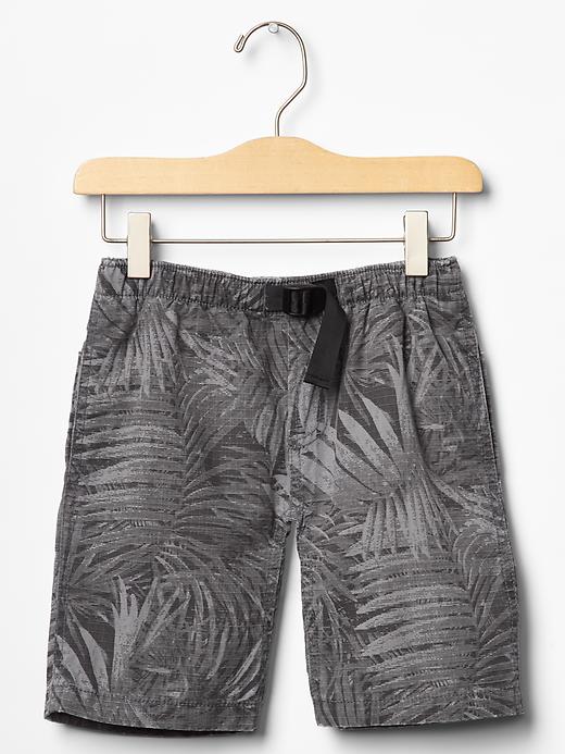 1 of 8 showing, with the color tropical leaf print of product Ripstop hiker shorts