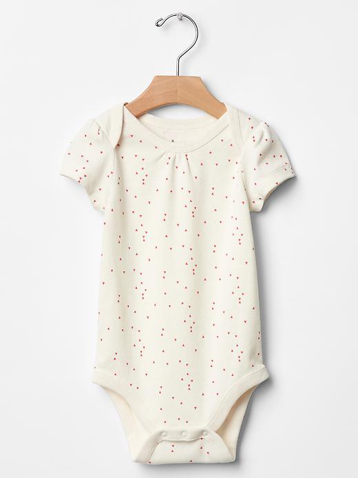 1 of 8 showing, with the color white of product Printed bodysuit