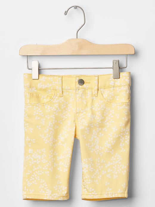 1 of 8 showing, with the color sundance yellow of product 1969 printed denim bermuda shorts