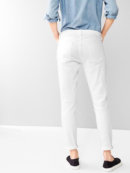 2 of 8 showing, with the color white of product 1969 girlfriend jeans