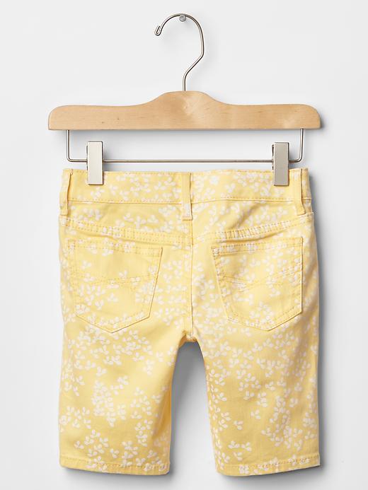 2 of 8 showing, with the color sundance yellow of product 1969 printed denim bermuda shorts
