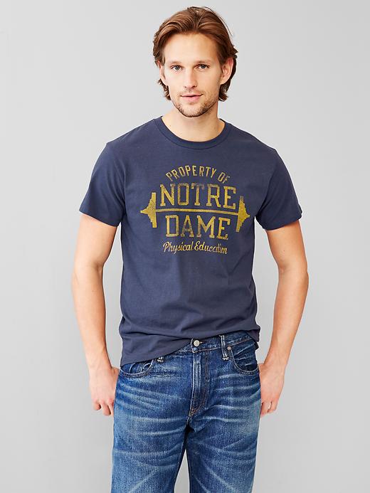 1 of 8 showing, with the color indigo of product Notre Dame PE t-shirt