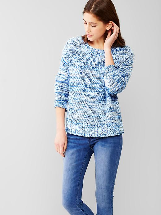 Image number 1 showing, Marled crew sweater