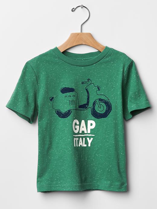 1 of 8 showing, with the color new algae of product Logo city graphic tee