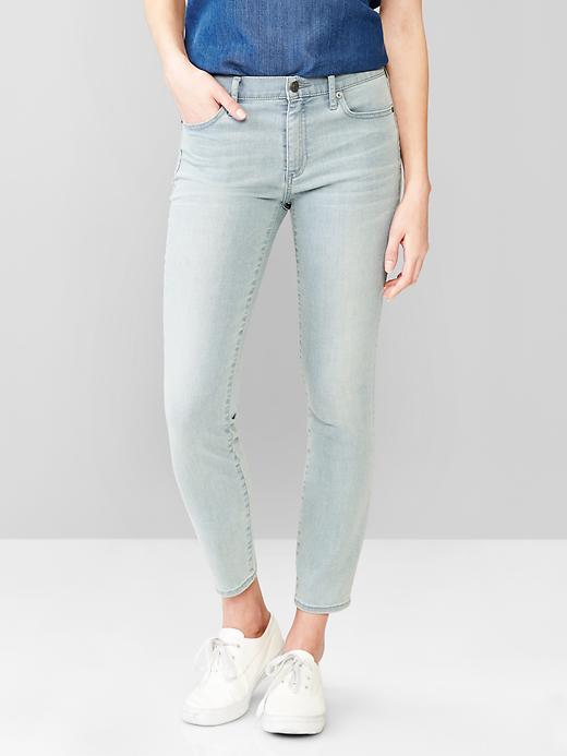 1 of 8 showing, with the color spring indigo of product 1969 resolution slim straight skimmer jeans