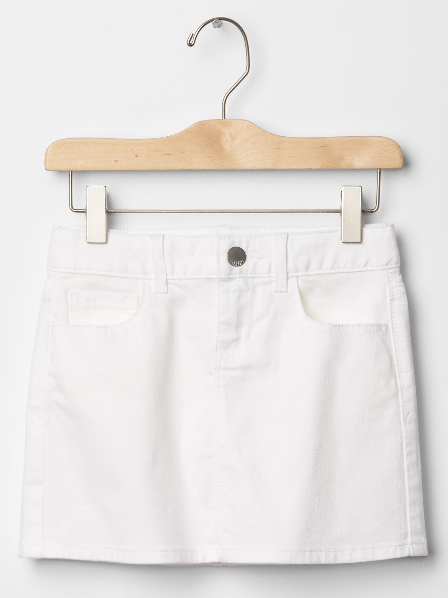 White denim on sale skirt gap