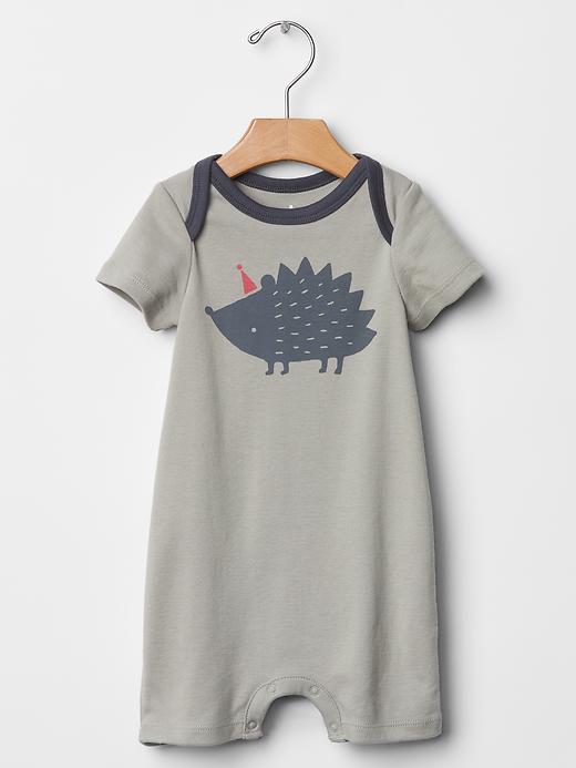 View large product image 1 of 1. Circus hedgehog one-piece