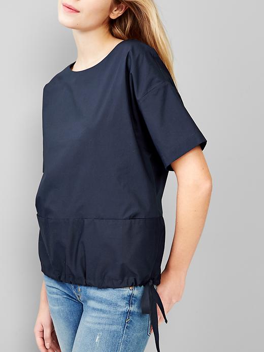 2 of 8 showing, with the color true indigo of product Drawstring top