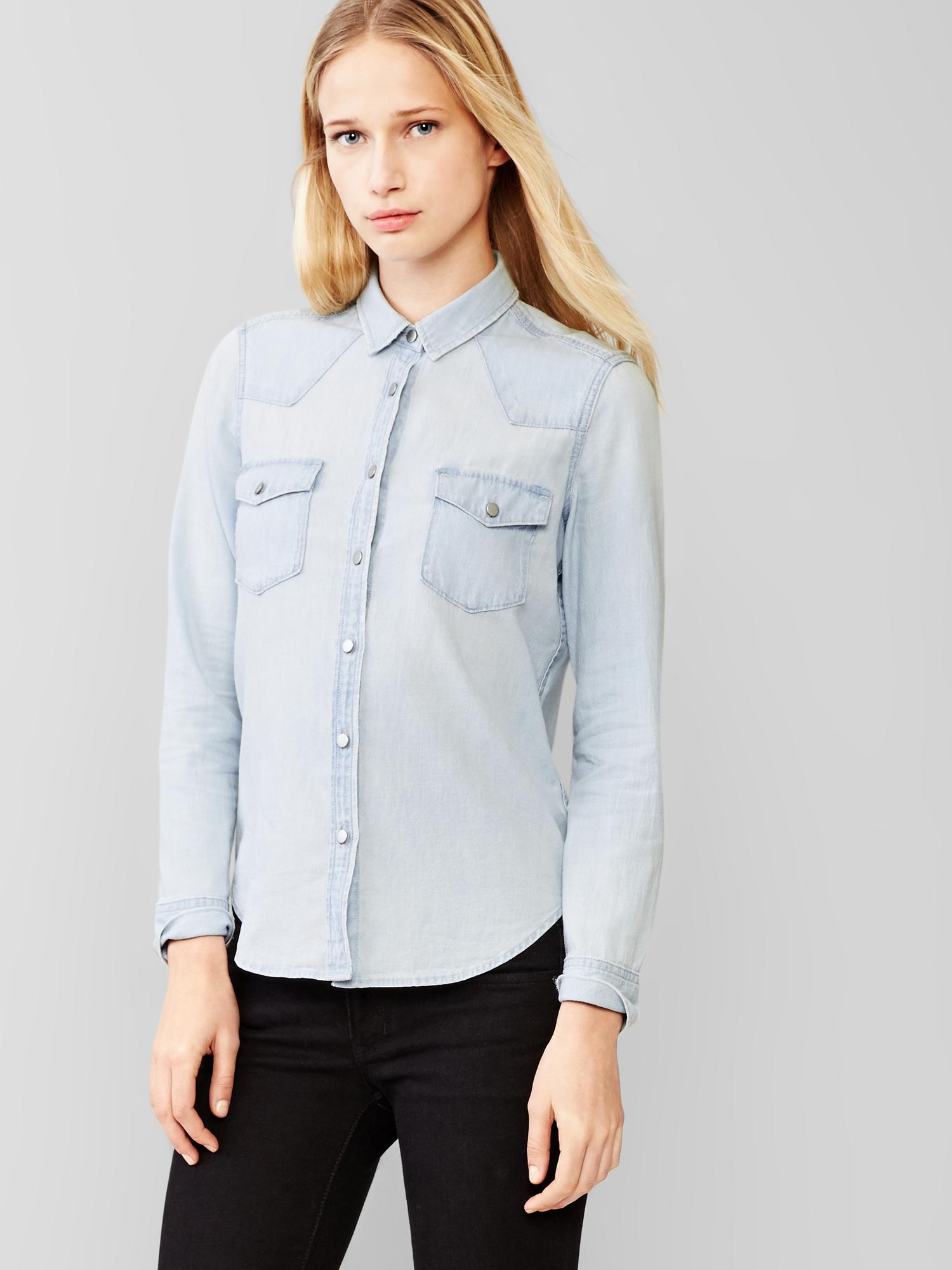 Gap 1969 denim on sale shirt