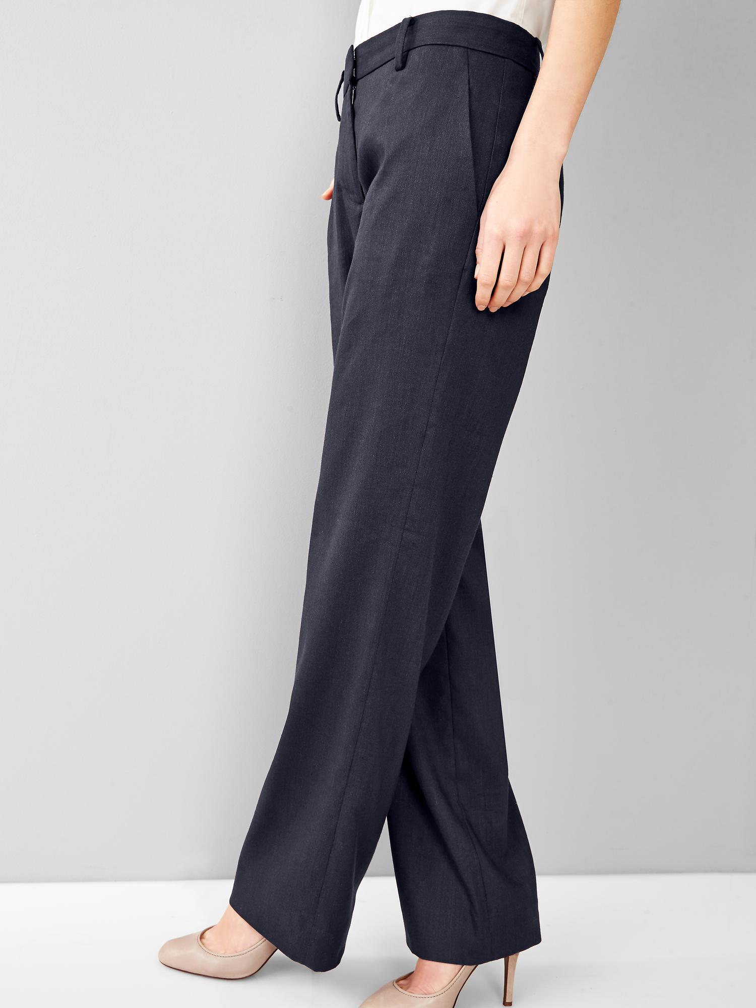 Linen perfect trouser pants Gap