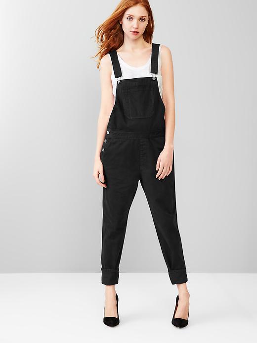 1 of 8 showing, with the color washed black of product 1969 denim overalls