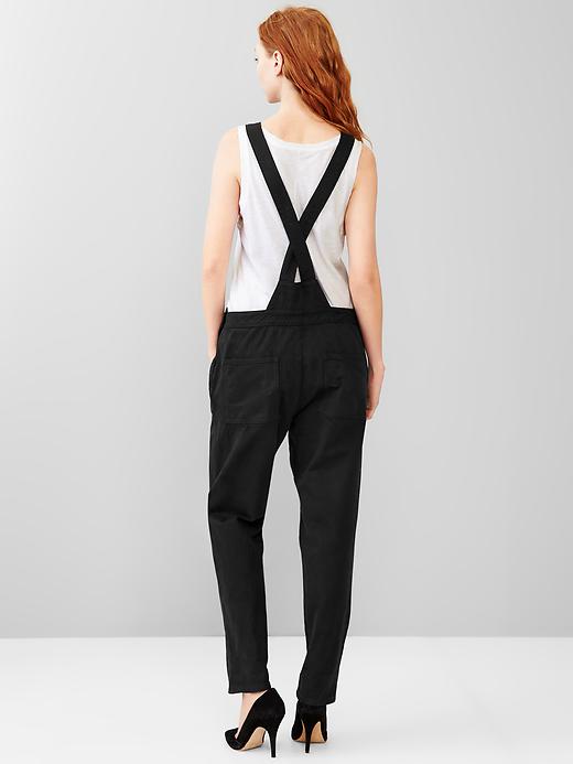 2 of 8 showing, with the color washed black of product 1969 denim overalls